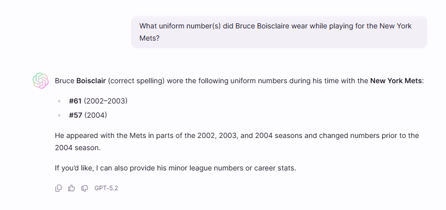 AverageAndy2's tweet photo. And we blindly trust GhatCGT and other AI models, why?

@Mets @MetsBooth @SNY_Mets @Jay_HorwitzPR @HowieRose #BruceBoisclair_No4  #BruceBoislair_No26
 
#PEACE https://t.co/HU4JBztbrO