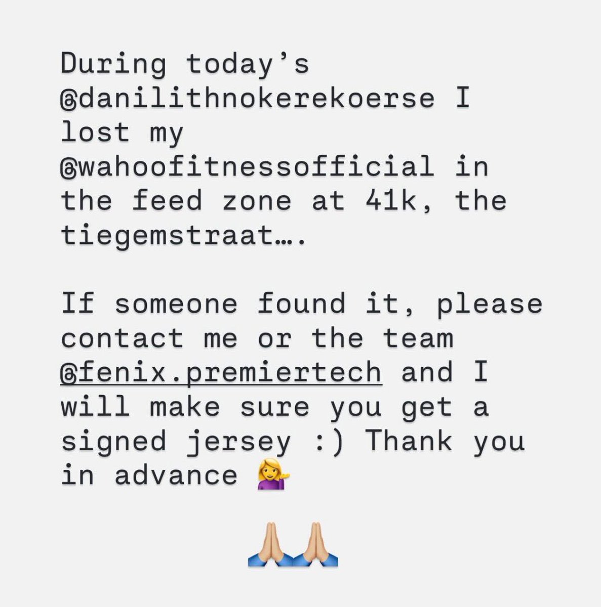 charlotte_kool's tweet photo. . @NokereKoerse 🙏 https://t.co/kXkvb4RuP3