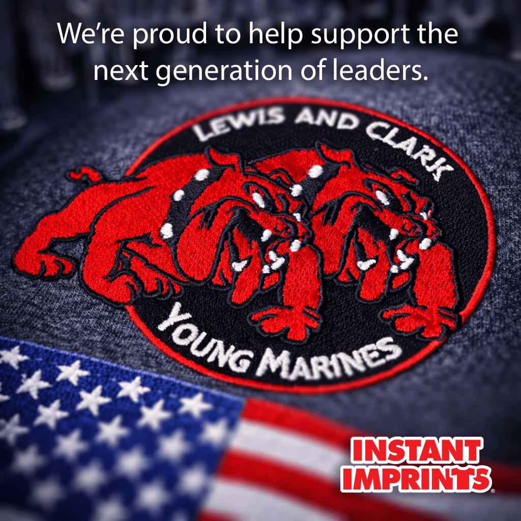 ImprintsMan's tweet photo. Proud to have partnered with the Lewis &amp; Clark Young Marines for many years. Their mission of building leadership, discipline, and confidence in young people is something we truly respect. Thank you for trusting us as your embroidery partner. https://t.co/00OS3uvaxF