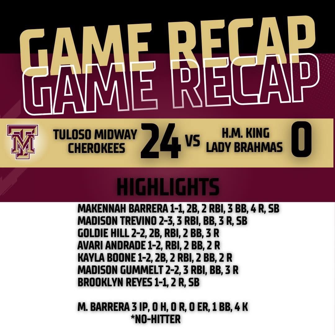 Cherokee Softball tweet media