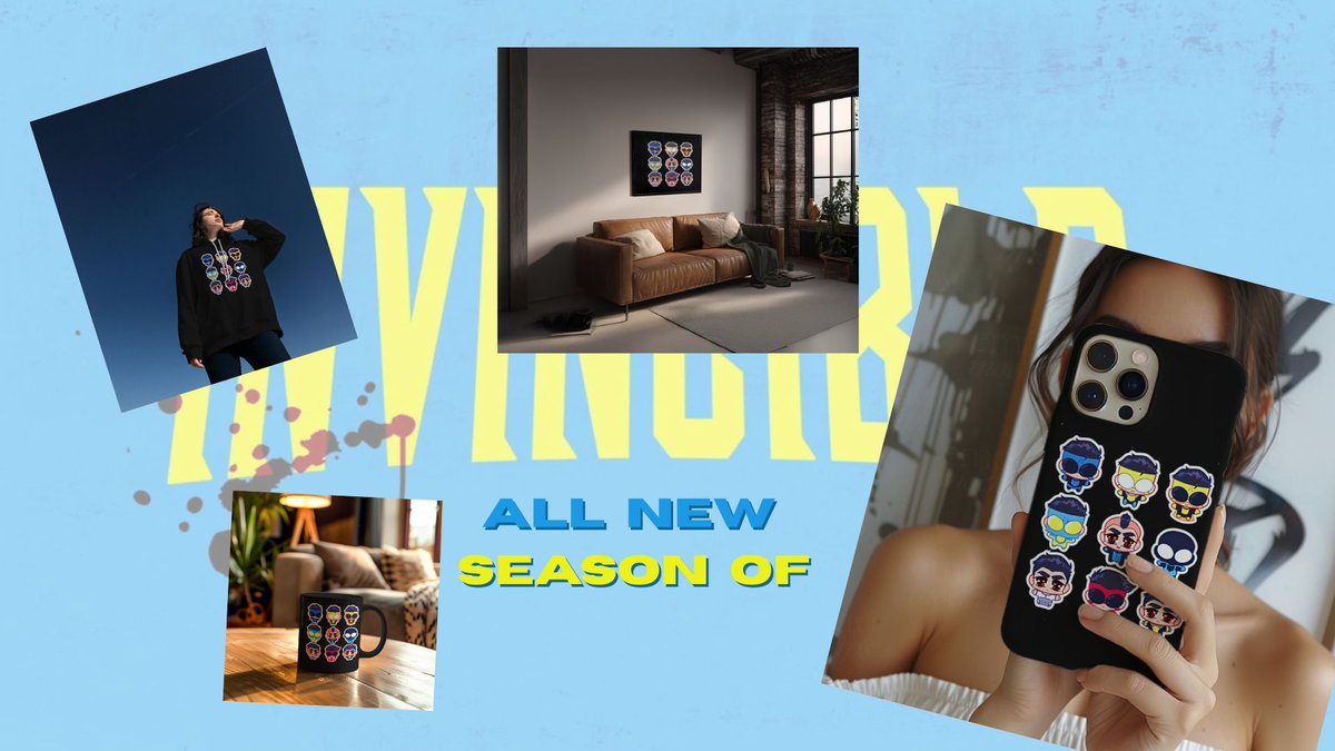 97Digiral's tweet photo. All new season of INVINCIBLE is here.
Check out the new merch inspired by the show at:
https://t.co/j7qzz8lWdr
#Invincible #Invincibleseason4 https://t.co/59daNX0bcb