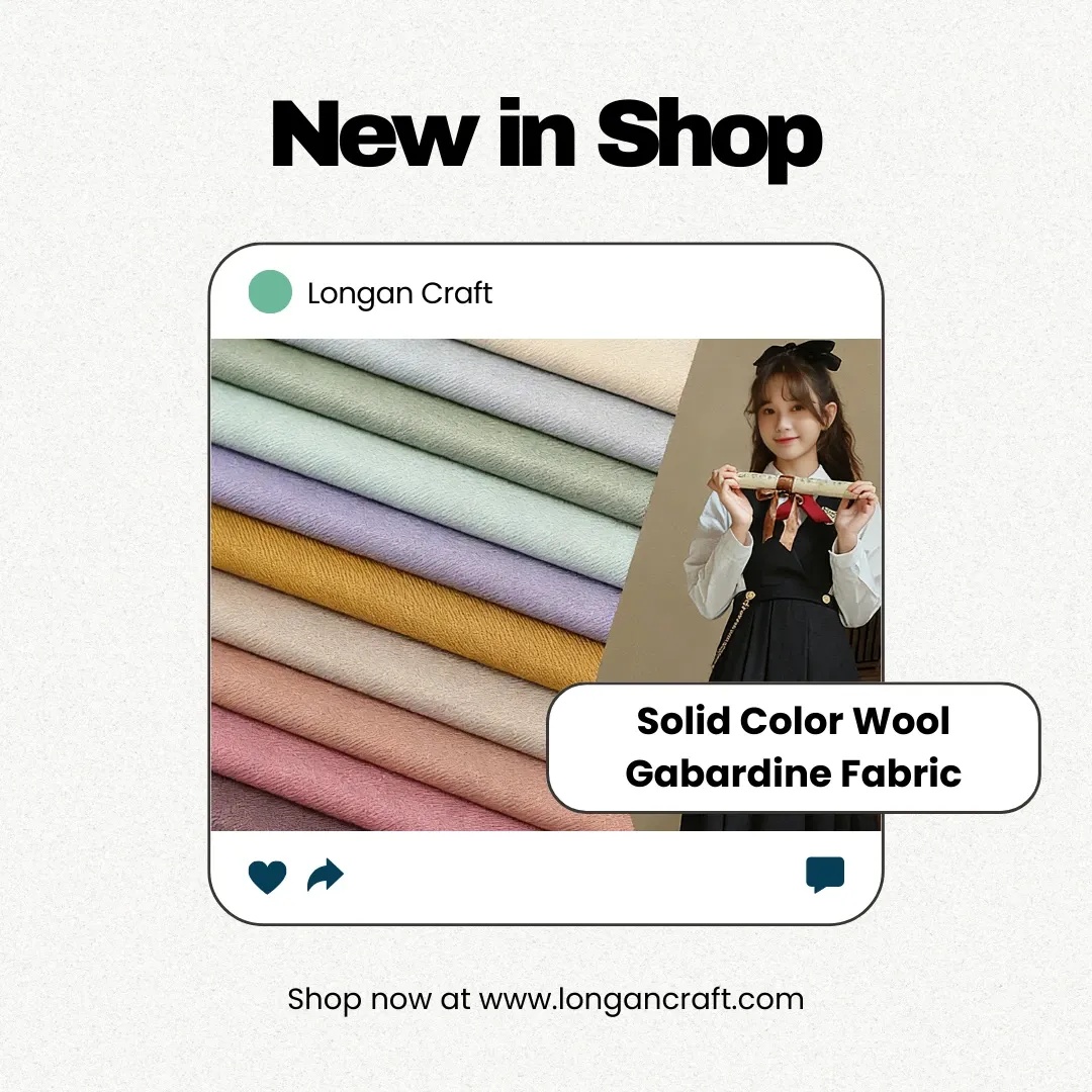 longancraft's tweet photo. 🧵 #New Arrival: Solid Color Wool Gabardine Fabric

Discover elegance with our solid color wool gabardine, perfect for suits, coats, and tailored pieces.

✨ Soft weave &amp; rich colors
🧥 Ideal for professional wear
🌿 Warm, breathable &amp; durable

👉 Tap the link in bio to explore! https://t.co/faKEIfjkUy