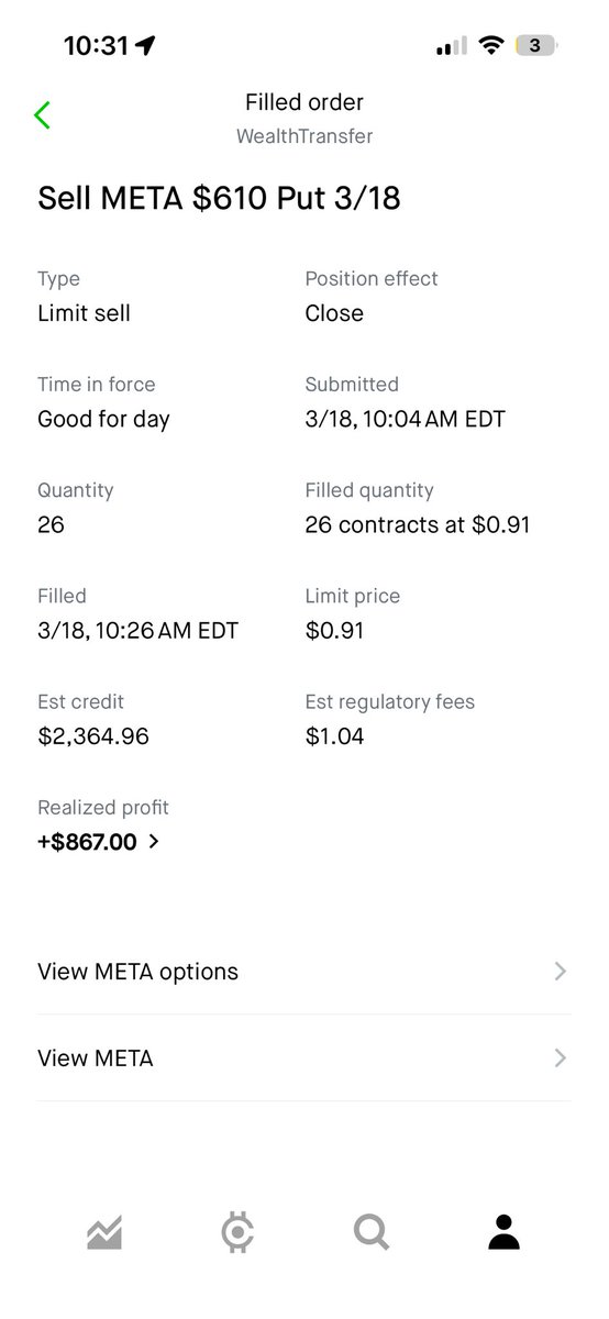 Day traders market. You see green you get out. $META 0DTE lotto scalp <a href="/enrichtrades/">Enrich Trades</a> 🤝