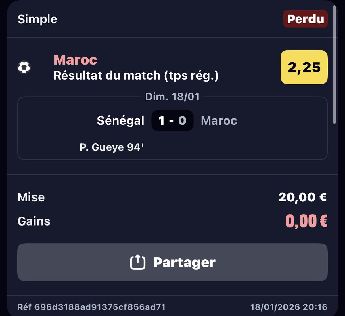 Deezoo6ix's tweet photo. @Betclic Comment ça ??? @Betclic svp https://t.co/nTF5cvqgN2