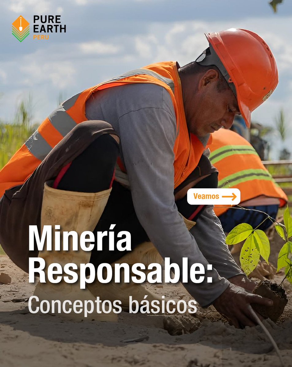 PureEarthPeru's tweet image. ⛏️🌿 Hablar de minería responsable es hablar de compromiso a largo plazo. Conoce algunos de los conceptos clave que forman parte de una #minería más responsable y libre de mercurio. 💚
#PureEarthPerú #PerúLibreDeMercurio #MineríaResponsable #Reforestación #OroLimpio #CierreDeMina