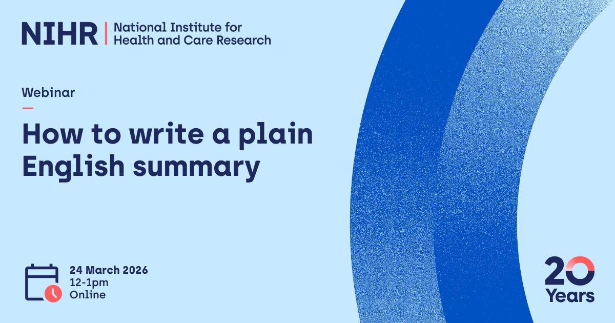 National Institute for Health and Care Research tweet media