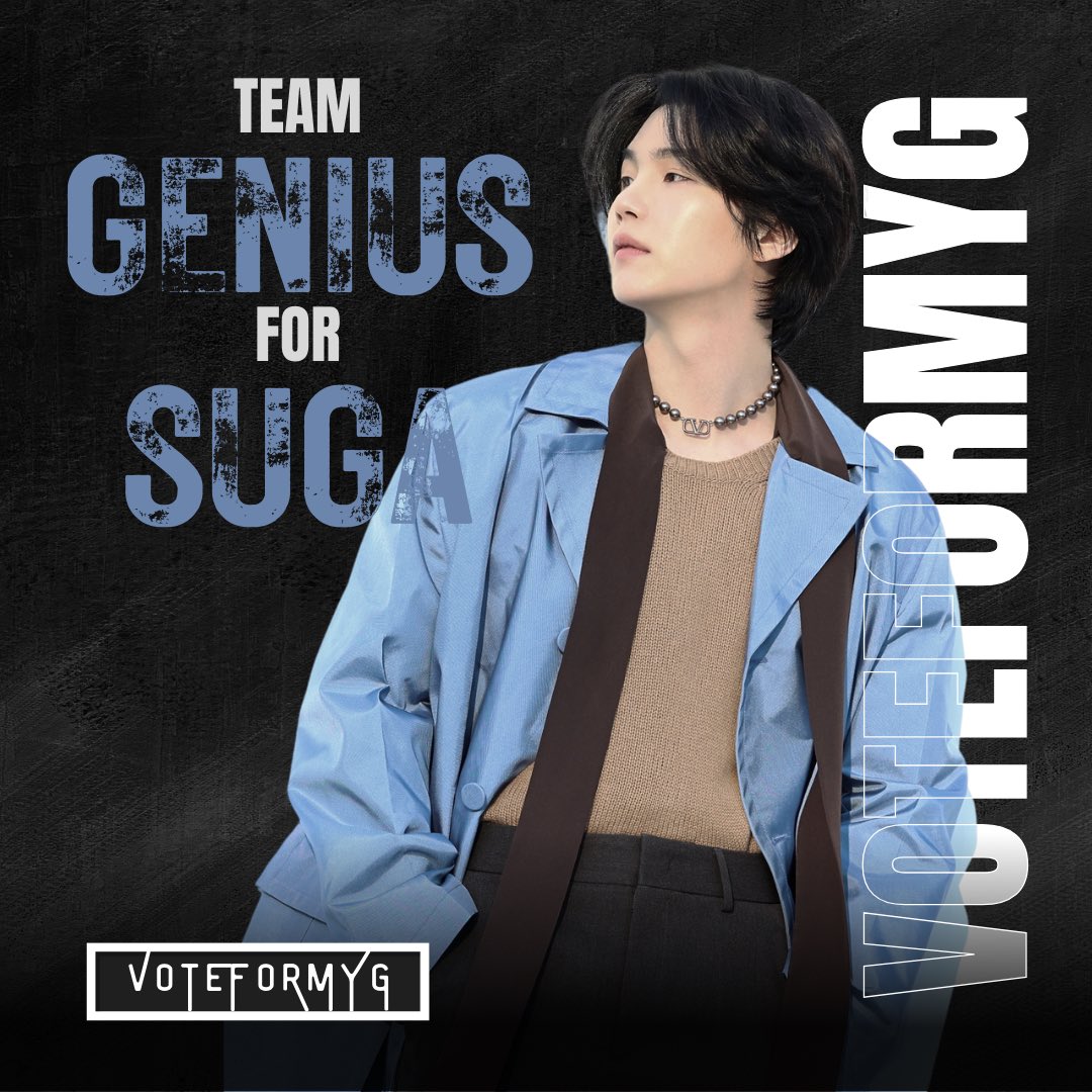 TEAM GENIUS FOR SUGA 🤍 tweet media