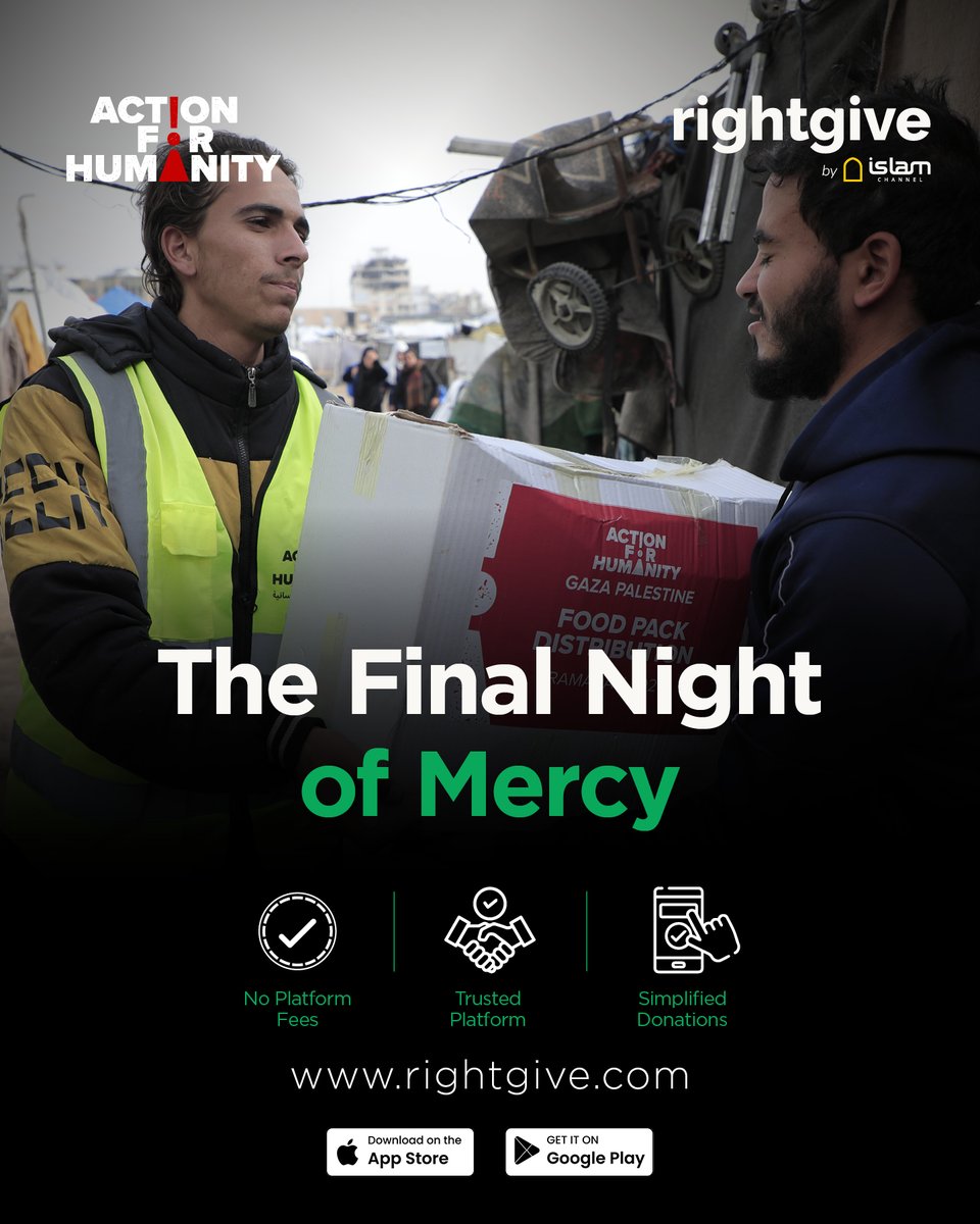 Join Action For Humanity as they provide hot meals for families in Gaza and Lebanon, deliver food parcels to those in need, contribute towards Masjid Daud in Syria, support orphaned children in Gaza, provide prosthetic limbs for those injured, and build flood-resistant homes for