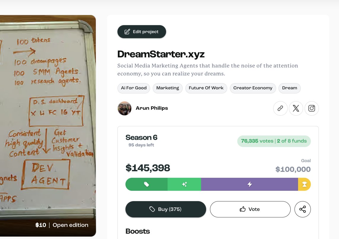 DreamStarter.xyz ✨ tweet media