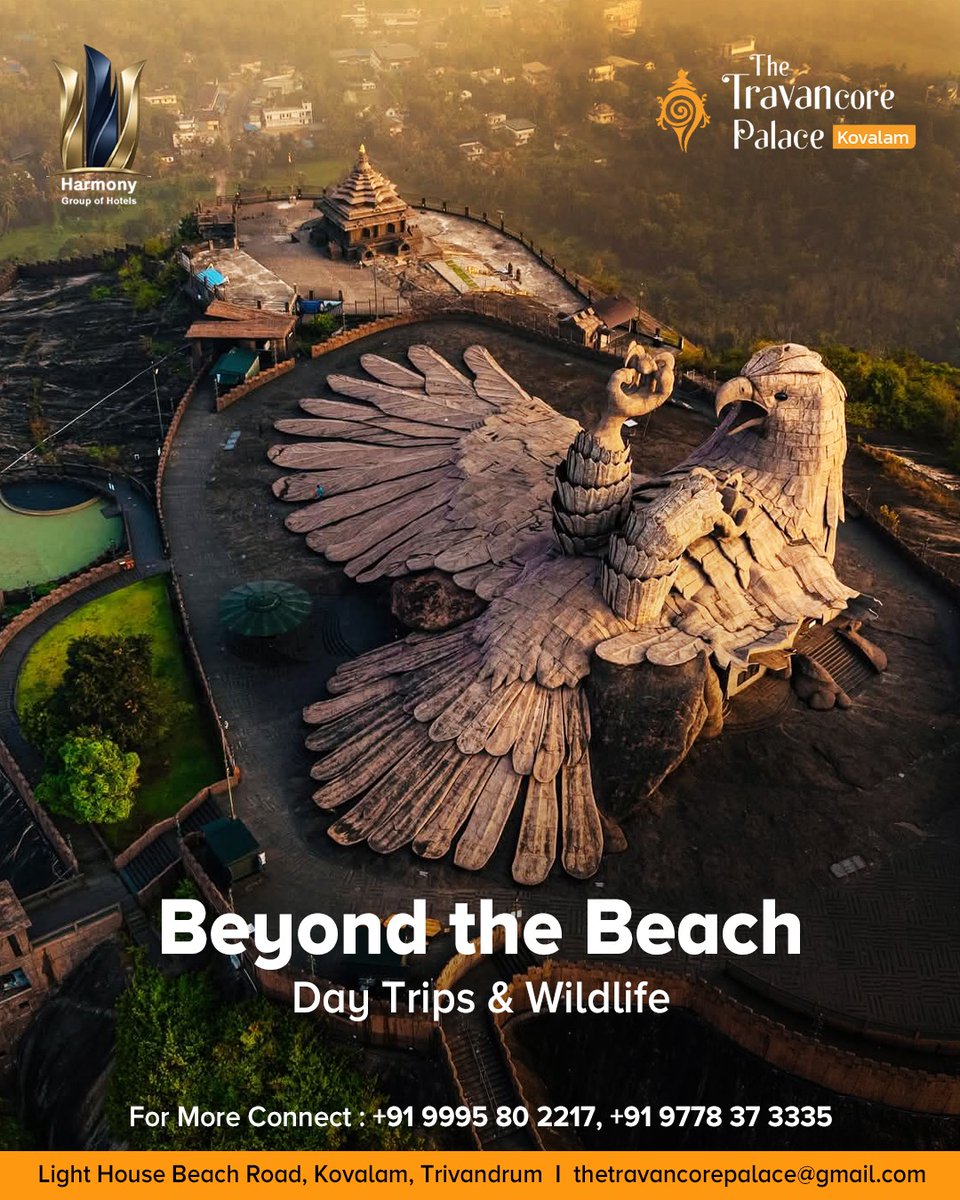 PlaceTravancore's tweet photo. Go beyond the shores of Kovalam

Discover Kerala’s hidden gems, from scenic hilltops to icons like Azhimala Shiva Statue. At The Travancore Palace, your stay is more than relaxation, it’s exploration.

#BeyondTheBeach #Kovalam #KeralaTourism #TravelKerala #IncredibleIndia https://t.co/suKhKApxWL