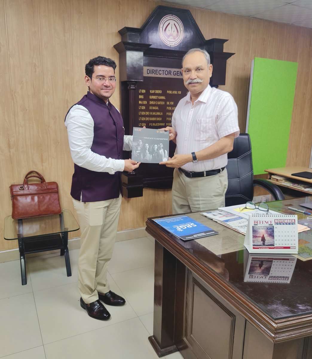 REVA_CEGIS's tweet photo. Dr. Devender Solanki, Director, School of Geopolitics and Public Policy, REVA University, Bengaluru, had the privilege of having an interaction with Lieutenant General Dushyant Singh Retd, PVSM, AVSM, Director General of the Centre For Land Warfare Studies @OfficialCLAWSIN https://t.co/TPbtHzSlRO
