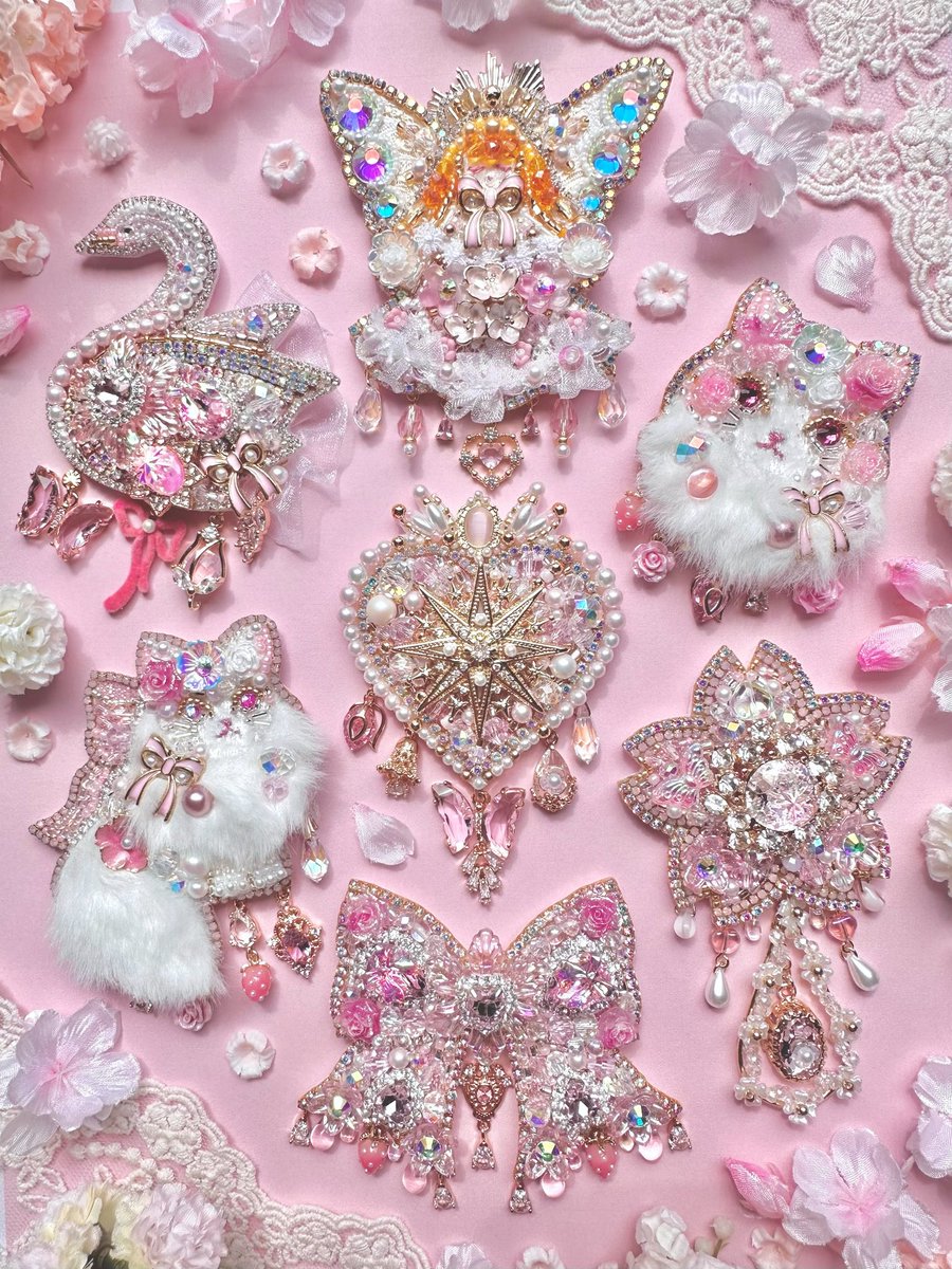 Piari🪡ビーズ刺繍 tweet media