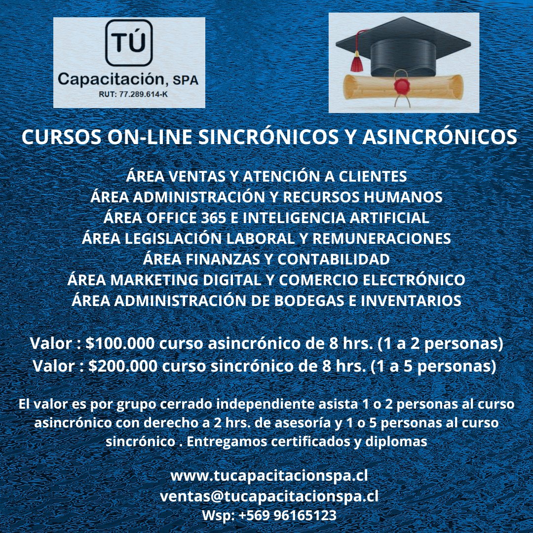 #despiertaconchv Consultas a : ventas@tucapacitacionspa.cl