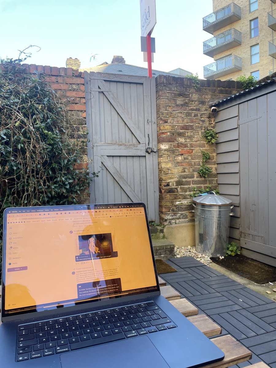 Must say having a garden to work in is probably one of the best quality of life upgrades I’ve made in recent memory 

If I stop being able to afford this in London I am leaving immediately