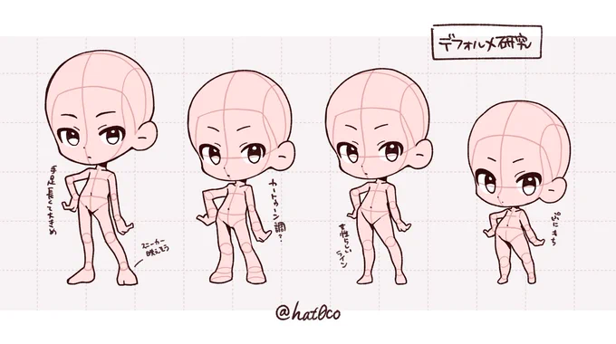 デフォルメいろいろ練習 