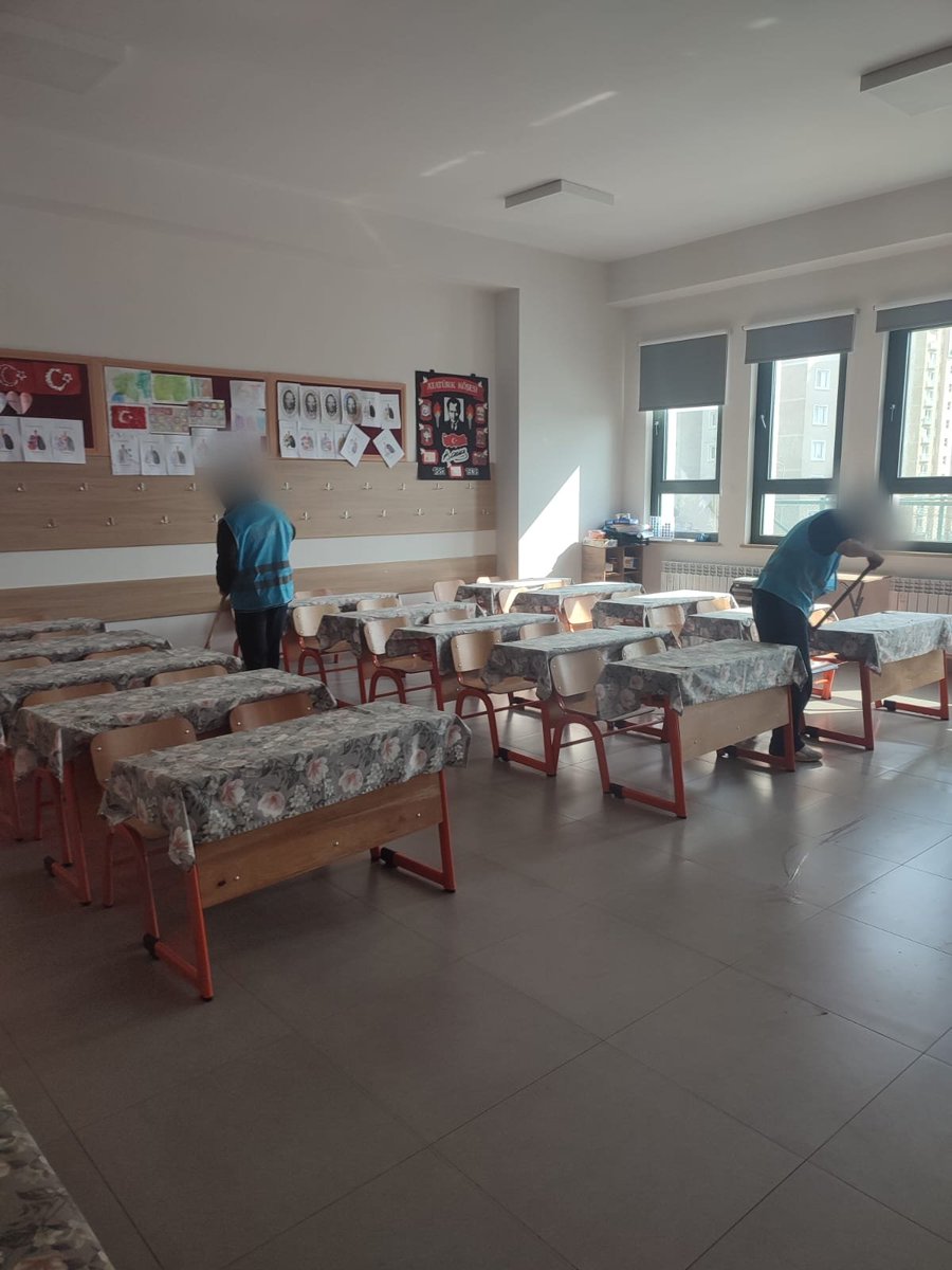 "Bizim Okullarımız Bizim Çocuklarımız Proiesi'' ile çocukların okullarda bulunmadığı 2025-2026 eğitim öğretim yılı ara tatilinde okulların temizlik ve bakım işlerine destek olmaya devam edilmektedir.