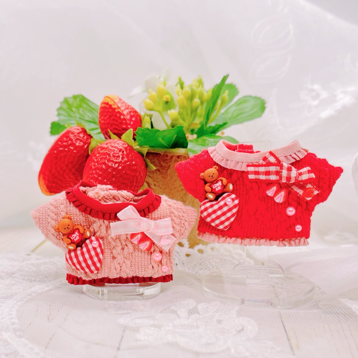 risusan_nui's tweet photo. 春コミお品書きギリギリになりそうです💦
定番のイチゴ🍓チェリー🍒と、新作持ち込み予定です(❁ᴗ͈ˬᴗ͈)” https://t.co/ExseBroeup