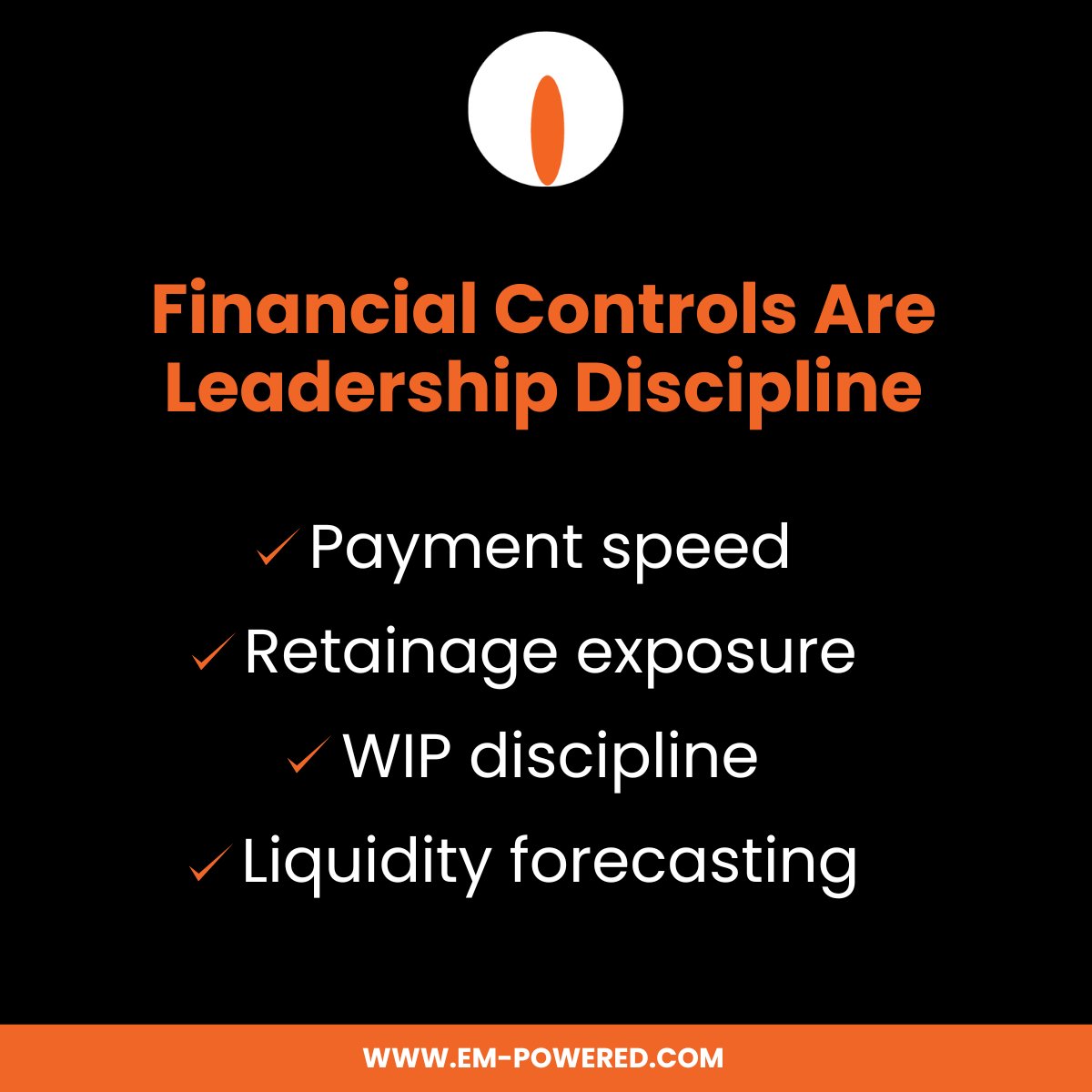 EmpowerBI's tweet image. Strong construction leaders ask:

✓ How long does it take us to get paid?
✓ How much profit is tied up in retainage?
✓ Which project types strain working capital?
✓ Is our WIP surfacing risk early?

#ConstructionLeadership #StrategicFinance #EmpowerERP