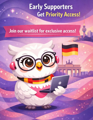 GermanForGirls's tweet photo. Early sign-ups will receive priority access. Join our waitlist and increase your chances of being selected by engaging with our posts.

Join the waitlist here:
https://t.co/M1UMqTJtgJ

#GermanForGirlsInTech #GirlsInTech #WomenInTech #LearnGerman #CodeWithGerman https://t.co/g8ScXdSE0P
