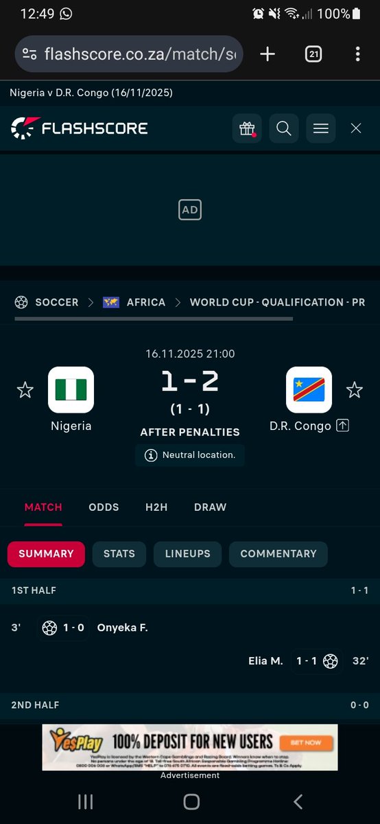 Jesuisassis's tweet photo. @VoiceOfCongo Bjr @VoiceOfCongo 

Les informations pertinentes fournies au 3è paragraphe sont fausses.
Ni Oshimen, ni Bakambu marqua. Veuillez revoir les anciennes videos du match et toujours bien vérifier l'information avant de la poster. Merci. https://t.co/O8BiLyG66u
