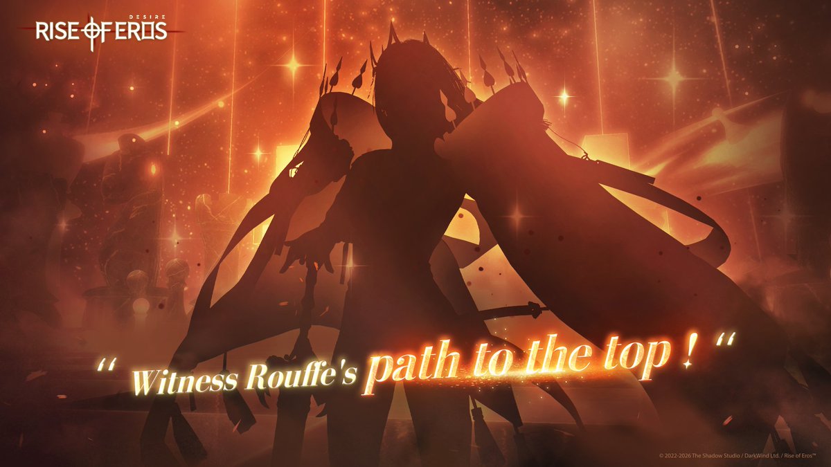 RoE_Desire's tweet photo. "Witness Rouffe's path to the top"

The higher the summit, the deeper the black abyss that lurks behind it.

#RiseofErosDesire #Rouffe #DestinysEndgame https://t.co/NKNNi7HNiQ