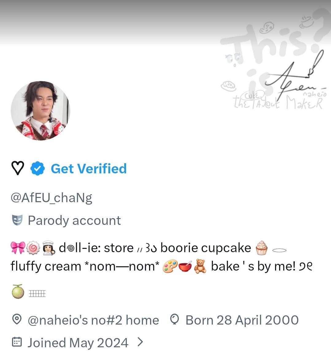 AfEU. chaNg OPREQ 🪽 tweet media