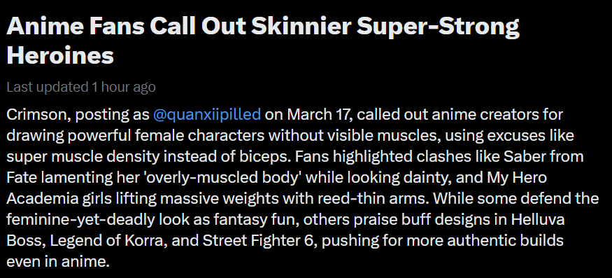Anime Muscle Girls tweet media