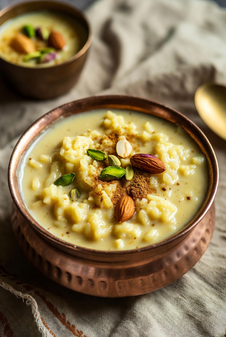 qwikad_com's tweet image. India's kheer: 🥛 Kheer – rice pudding, cardamom, nuts. Creamy festival!

Warm delight.

#Kheer #IndianDessert #Pudding