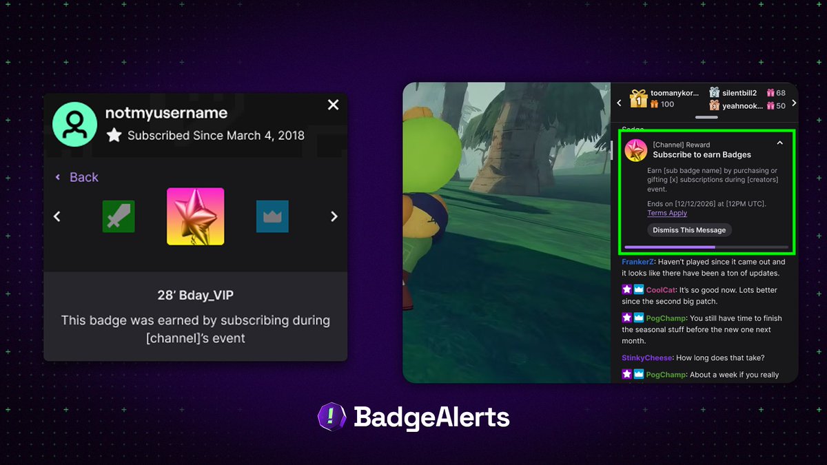 Badge Alerts tweet media