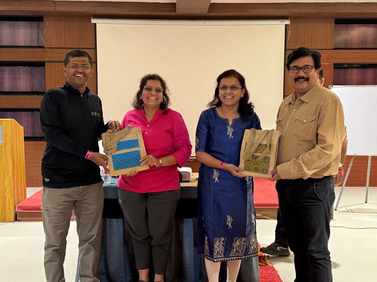 ecovrat's tweet photo. “The best way to get a good idea is to get a lot of ideas.”
A great session by KPIT CSR on enhancing volunteer engagement across Education, Environment &amp; Energy—bringing organizations together for collective impact.
Proud to be part of this journey! 
#CSR #SocialImpact #Impact https://t.co/eDSmrgBWPX