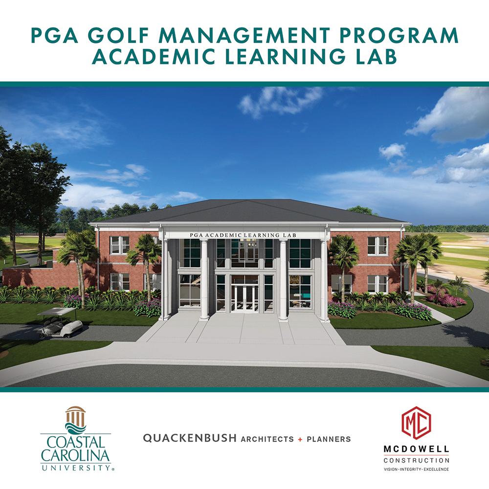 McDowellConst's tweet photo. Project Update: McDowell Construction is progressing on the 16,000 sq ft PGA Golf Management Learning Lab at Coastal Carolina University in Conway, SC. The two-story facility will support classrooms, labs, and operations at the Hackler Golf Course.

#CCU #PGA #MyrtleBeach https://t.co/14EmsSnpxN