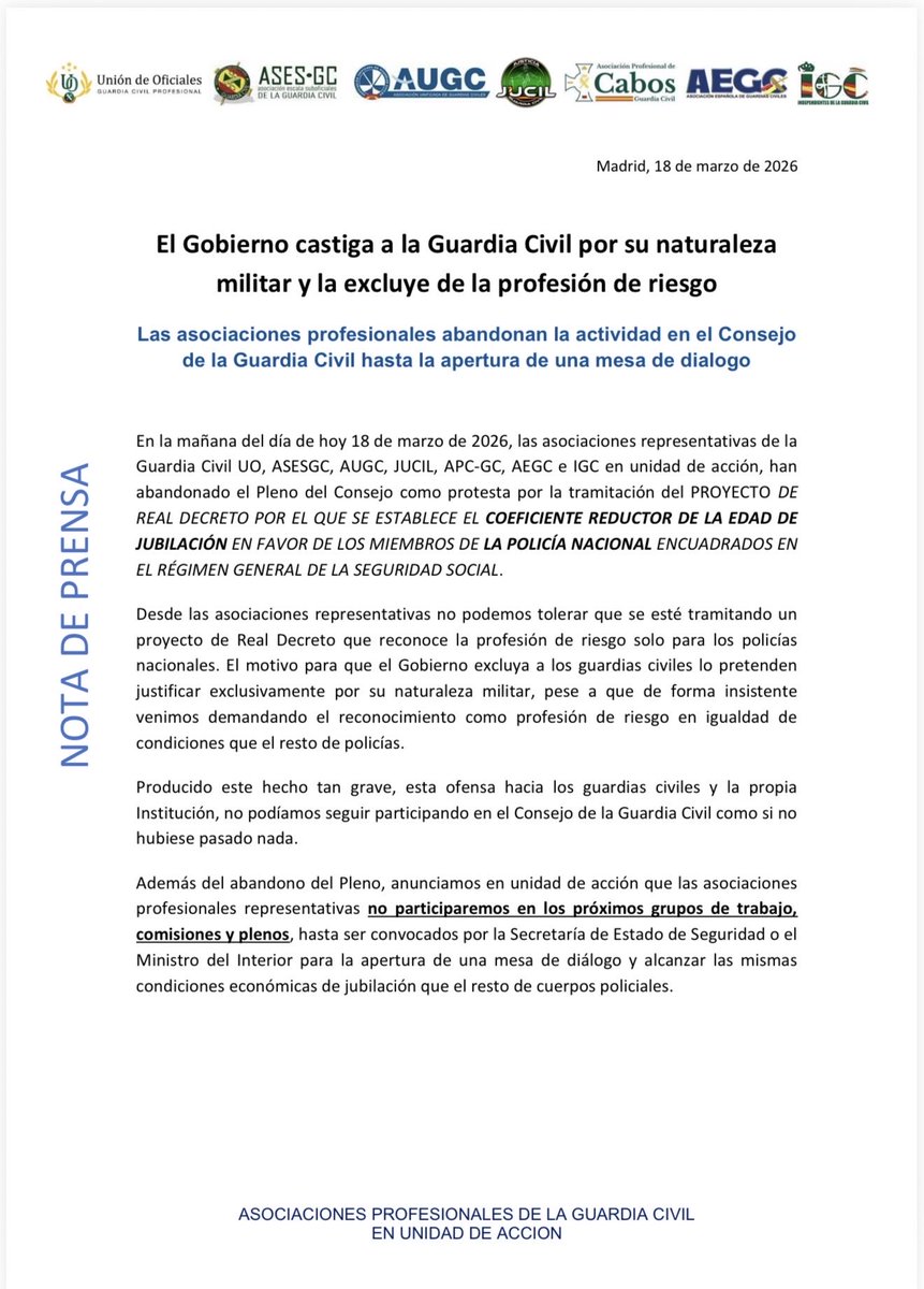 AUGC Guardia Civil 🇪🇸 tweet media