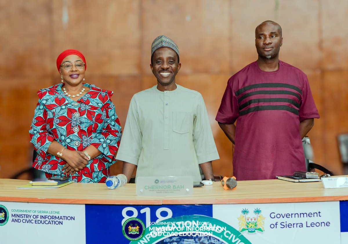 Ministry of Information & Civic Education S/Leone tweet media