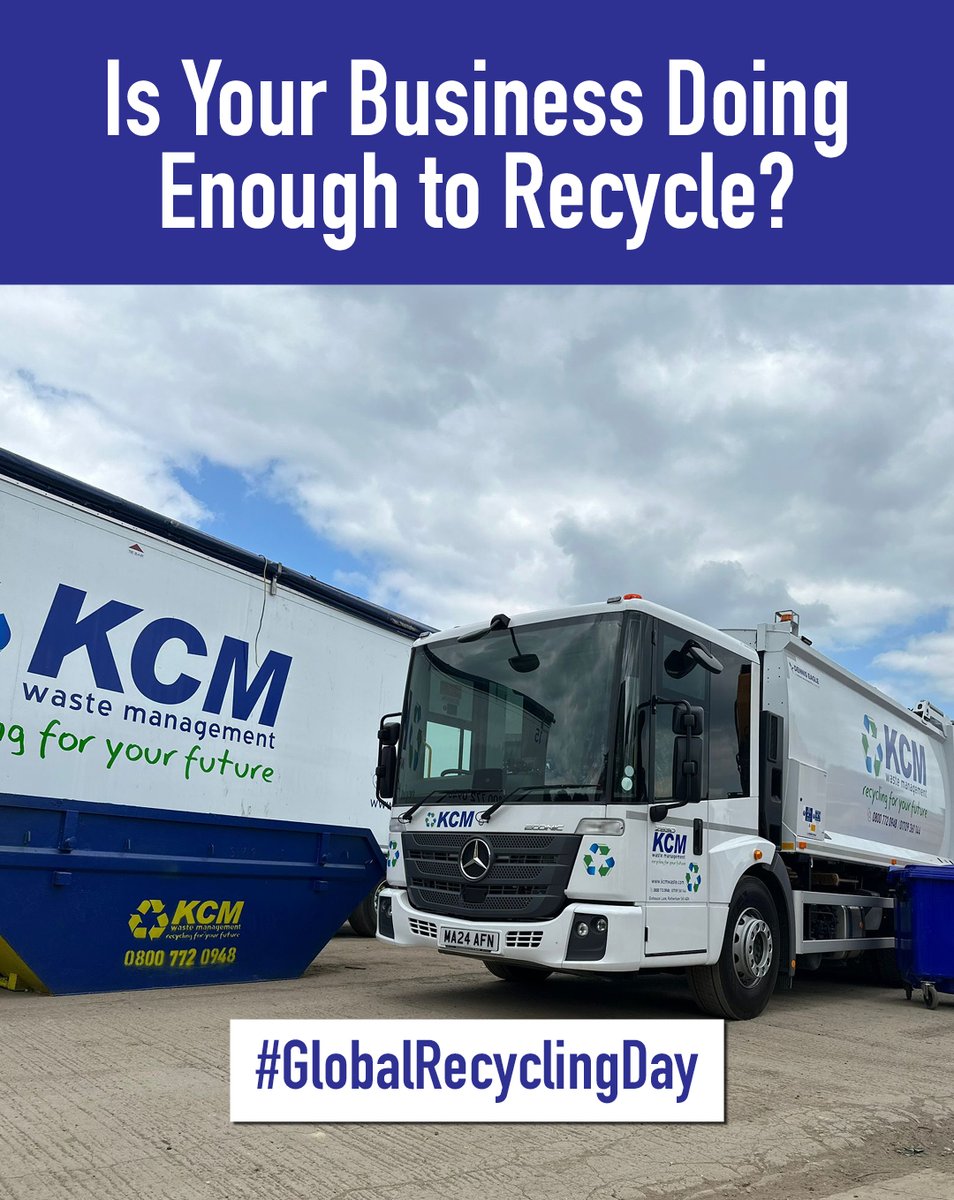 KCMWaste's tweet photo. Global Recycling Day is a reminder that UK businesses generate millions of tonnes of waste every year, yet too much still isn’t recycled ♻️

Simple steps like clear bin signage, staff training, and proper waste segregation can make a huge difference.

#GlobalRecyclingDay https://t.co/QtNDRPfOOY