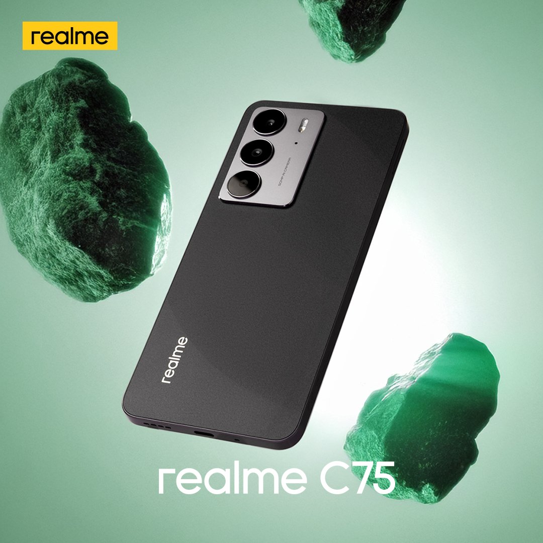realme_Nigeria's tweet photo. Luxury looks. Unbeatable price.
The realme C75 brings realme C75—flagship vibes, sleek design, pro camera, and effortless confidence.
Available Nationwide
8GB+128GB: 251,800
8GB+256GB: 274,200
#realmeC75 #EverythingProof https://t.co/moJRZ3Lssv