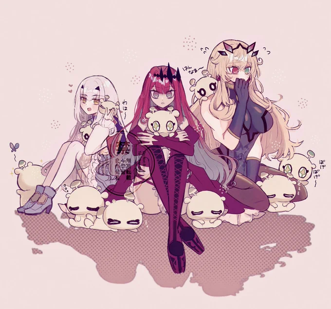 コンと妖精騎士たち絵もお気に入り