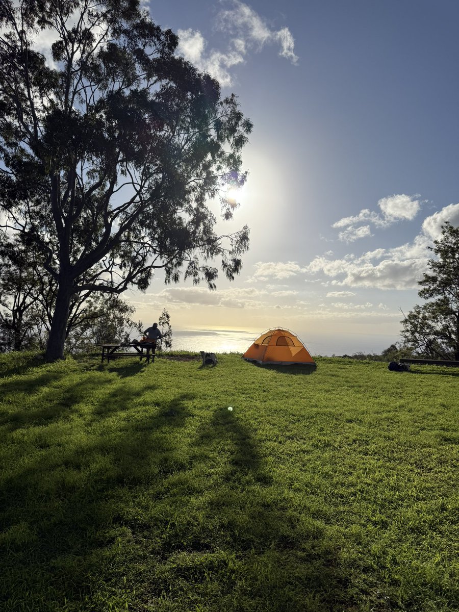 liltaurusbby's tweet photo. Did a little glamping of our own, camping on top of the hill the we live on https://t.co/2566ZJQfoa