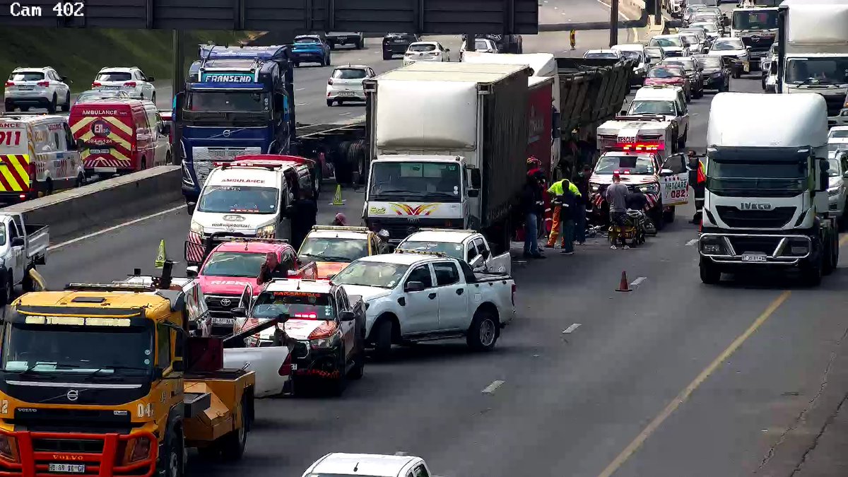 In Edenvale there’s an accident scene on the R24 West before the ...
