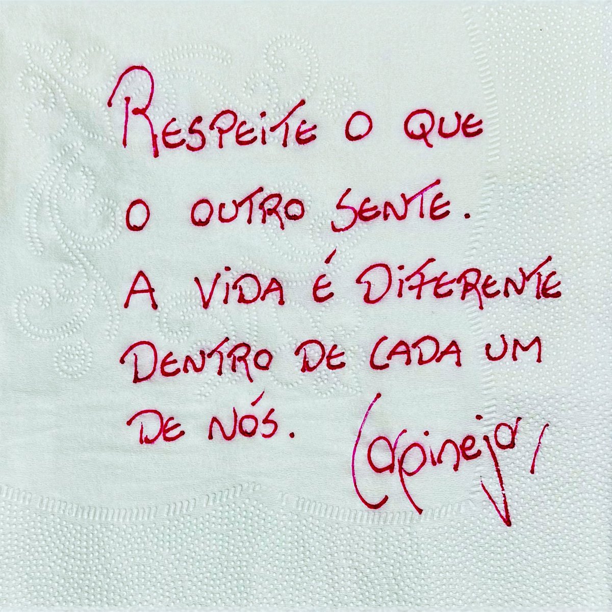 CARPINEJAR's tweet photo. Não planifique as experiências. https://t.co/rnUWfMYaMG