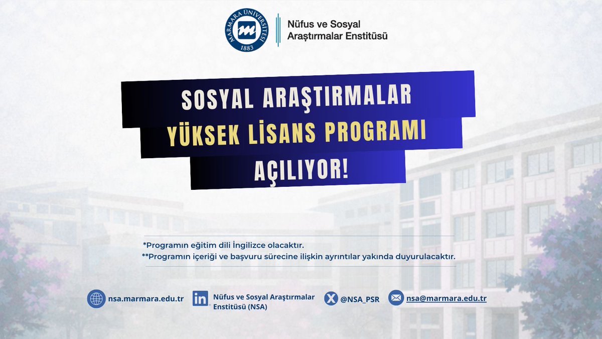 Nüfus ve Sosyal Araştırmalar Enstitüsü tweet media