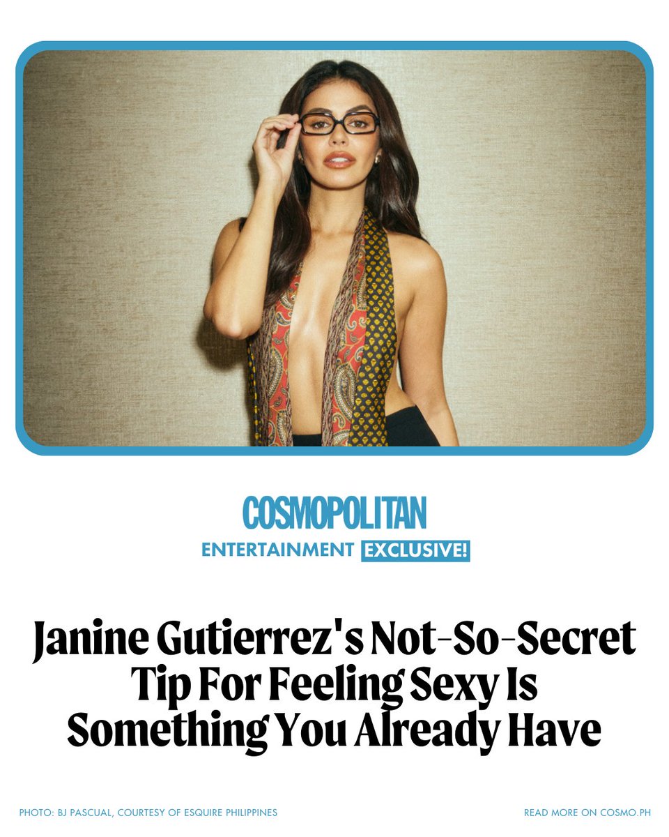 For #JanineGutierrez, feeling sexy starts with what's in your closet 👀

READ MORE: bit.ly/4sMon4V