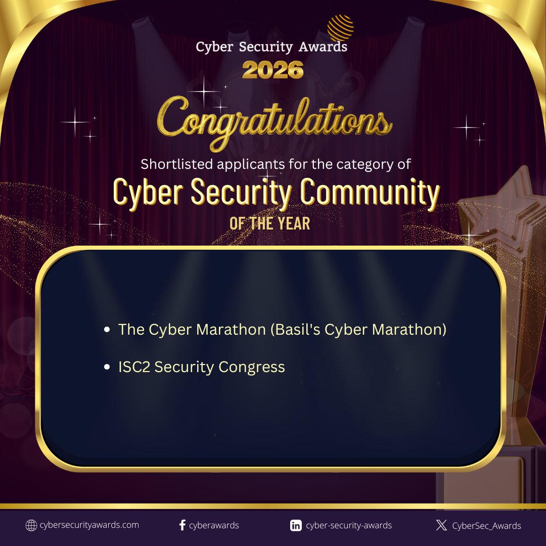 Cyber Security Awards tweet media