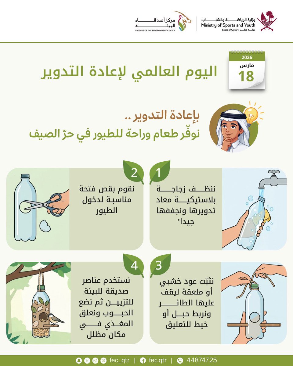 مركز أصدقاء البيئة - قطر FEC tweet media