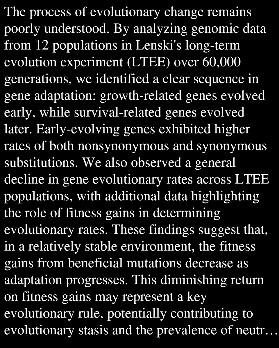 Evolutionary Biology tweet media