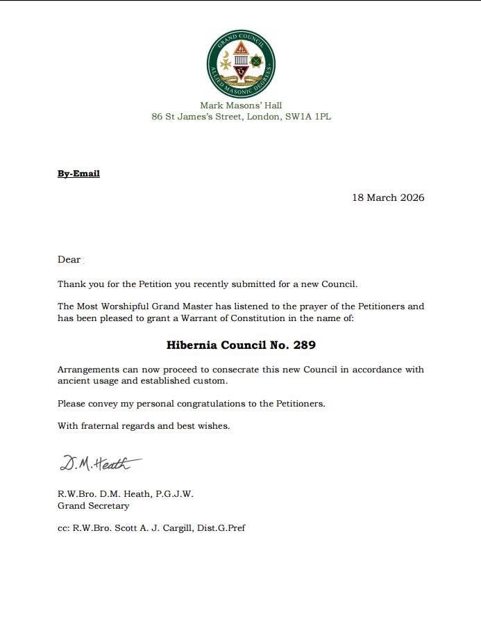 So a new AMD council is soon due to be consecrated in London