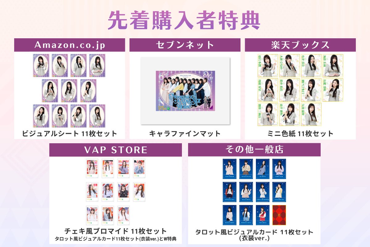 ONEUS 先行特典　Make Star 6枚セット ˏˋ #乃木坂スター誕生！SIX 第1巻 Blu-ray BOX 6月3日発売 ˎˊ˗ 🌟各