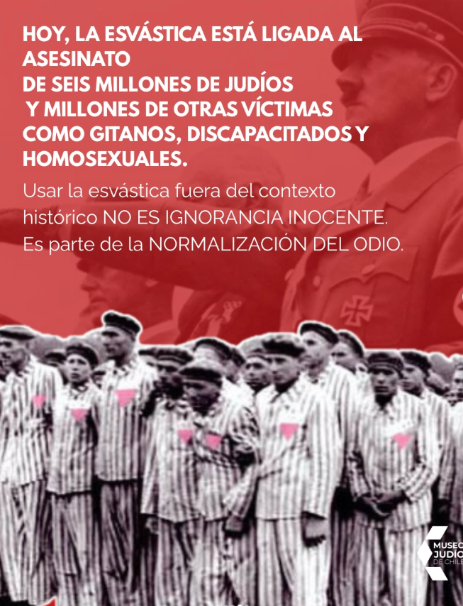 MuseoJudio's tweet photo. Cuendo los símbolos de odio se banalizan, como ocurrió en #Lolapalluza, los horrores del pasado dejan de importar y el peligro puede volver a aparecer.
La memoria no es opcional.
La memoria es responsabilidad. Lee la columna del Museo en https://t.co/I9jao5FuA6 https://t.co/utsR8kZh7d