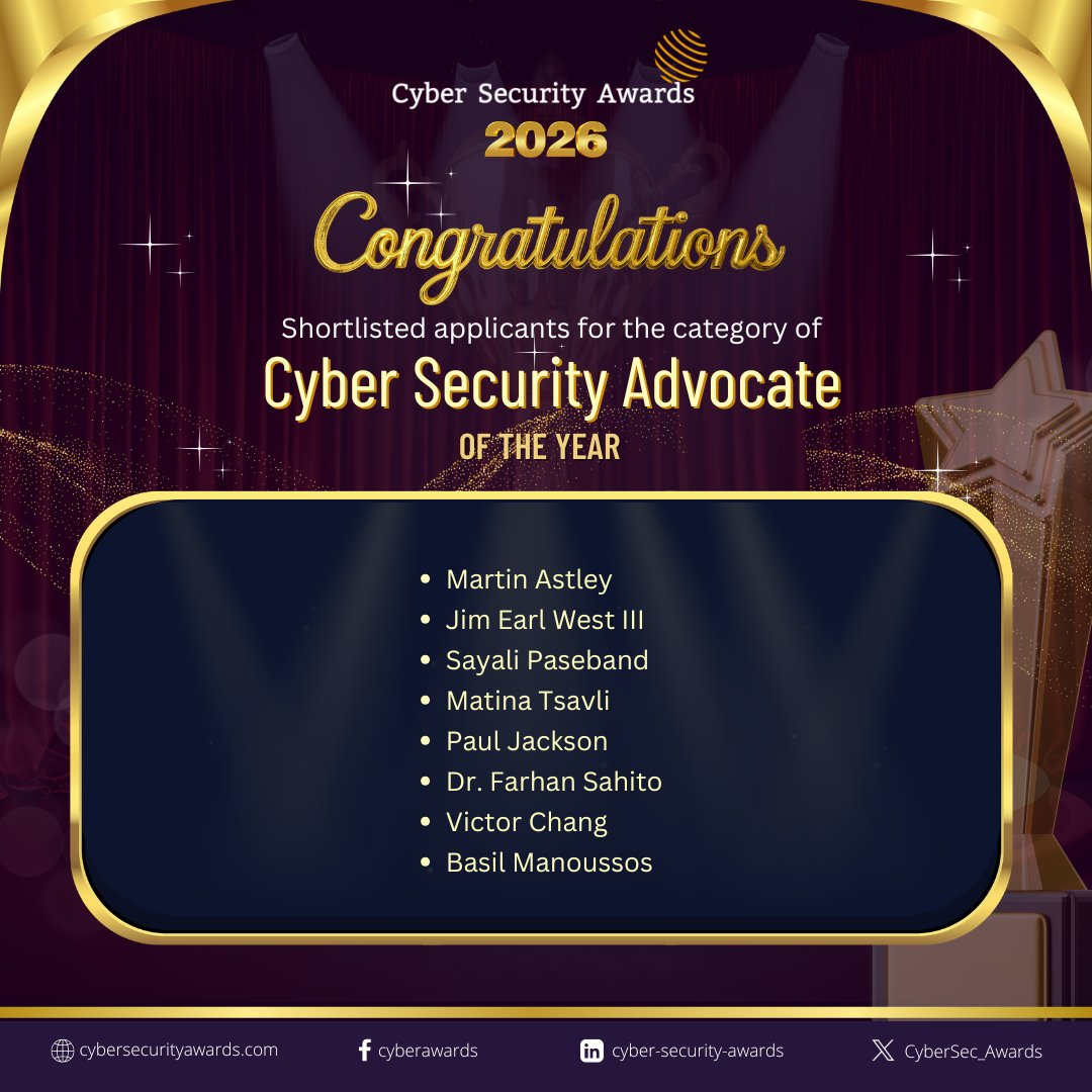 Cyber Security Awards tweet media