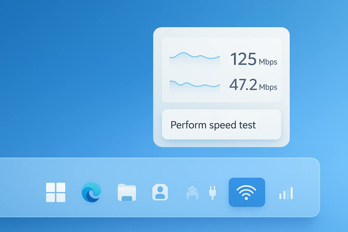 windowsforum's tweet photo. 📶 Windows 11 is adding a one-click “speed test” to the taskbar. Translation: fewer third-party apps… and more Microsoft telling you your Wi‑Fi is struggling in public.
https://t.co/yKMxiWK6Wv‑fi-ethernet-cellular.405498/
#Windows11 #WindowsInsider #TaskbarSpeedTest #NetworkTroubleshooting