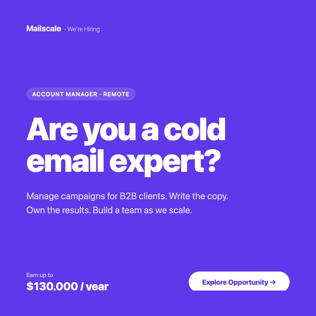 Yassin Baum | Co-founder of Mailscale.ai tweet media